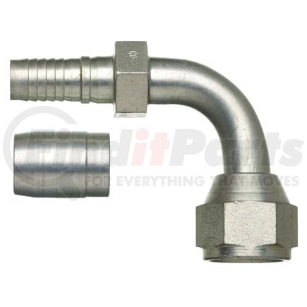 Gates G40179-1212 Hydraulic Coupling / Adapter Female JIC 37 Flare Swivel - 90 Bent Tube - Steel (C14)