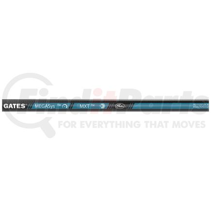 85047 by GATES - Hydraulic Hose - Black, 0.68" Outside Diameter, Synthetic Rubber