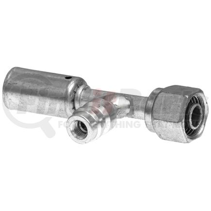 G475881212S by GATES - Female SAE Tube O-Ring Nut Swivel w/ R134a Svc Port - Steel (PolarSeal II ACB)