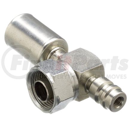 G479600810S by GATES - Compressor Female Tube O-Ring Nut-134a Svce Port-90 Block-Stl (PolarSeal II ACB)