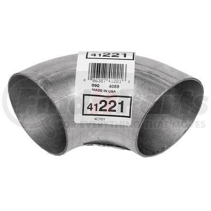 41221 by WALKER EXHAUST - Heavy Duty Exhaust Elbow 3" Inlet (Outside)  3" Outlet (Outside)