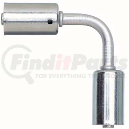 Gates G45537-1010 A/C Refrigerant Hose Fitting Hose Length Extender - 90 Bent Tube - Aluminum (PolarSeal ACA)