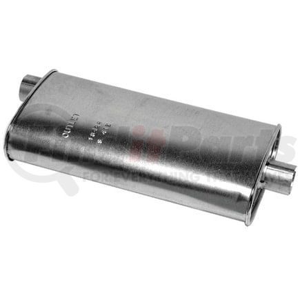 18444 by WALKER EXHAUST - SoundFX Direct Fit Exhaust Muffler 2.25" Inlet (Inside)  2.25" Outlet (Inside)