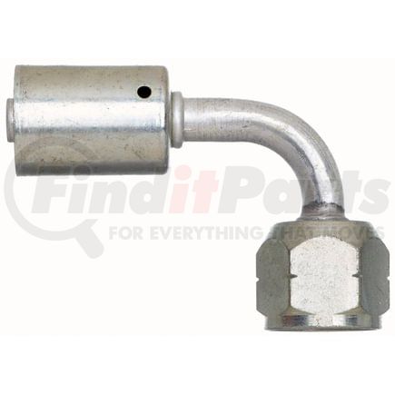 G45609-1227 by GATES - Female SAE Tube Dual O-Ring Metric Nut - 90 Bent Tube - Aluminum (PolarSeal ACA)