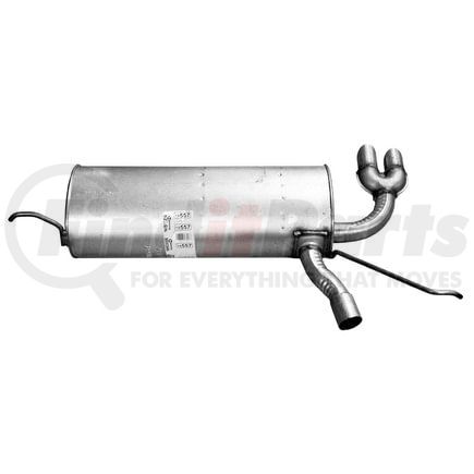 18557 by WALKER EXHAUST - SoundFX Direct Fit Exhaust Muffler 2" Inlet (Inside) 2" Outlet (Outside)
