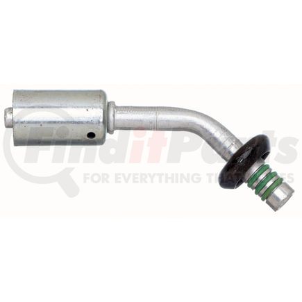 Gates G45949-0608 Hydraulic Coupling / Adapter Male (Ford) Spring Lock - 45 Bent Tube - Aluminum (PolarSeal ACA)