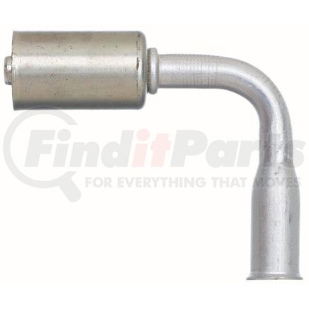 Gates G45953-1010 A/C Refrigerant Hose Fitting Female (Ford) Spring Lock - 90 Bent Tube - Aluminum (PolarSeal ACA)