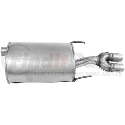 18981 by WALKER EXHAUST - SoundFX Direct Fit Exhaust Muffler 1.875" Inlet (Inside) 2.25" Outlet (Outside)