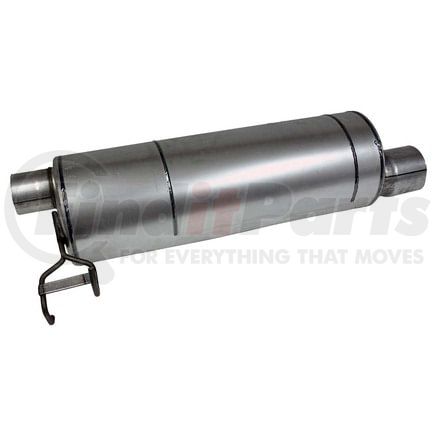 21443 by WALKER EXHAUST - Quiet-Flow Direct Fit Exhaust Muffler 4" Inlet (Inside)  3" Outlet (Inside)