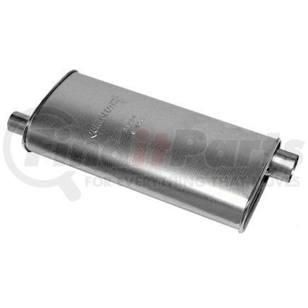 21784 by WALKER EXHAUST - Quiet-Flow Direct Fit Exhaust Muffler 2.5" Inlet (Inside)  2" Outlet (Outside)