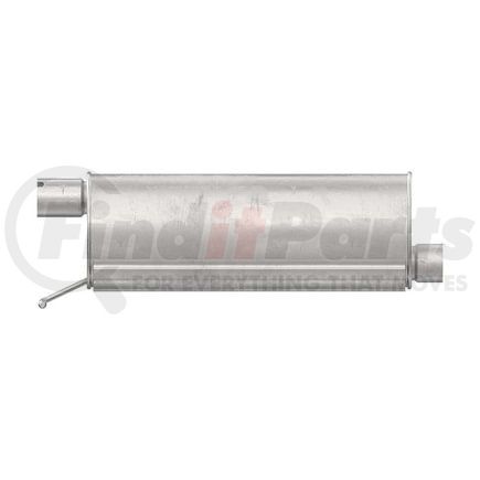 22034 by WALKER EXHAUST - Quiet-Flow SS Direct Fit Exhaust Muffler 3" Inlet (Inside) 3" Outlet (Inside)