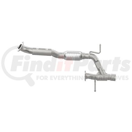 54972 by WALKER EXHAUST - Exhaust Y Pipe 2.25" Inlet (Outside)  2.5" Outlet (Outside)