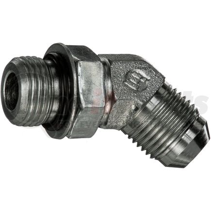 Gates G60308-1010 Hydraulic Coupling / Adapter Male O-Ring Boss to Male JIC 37 Flare - 45 (SAE to SAE)
