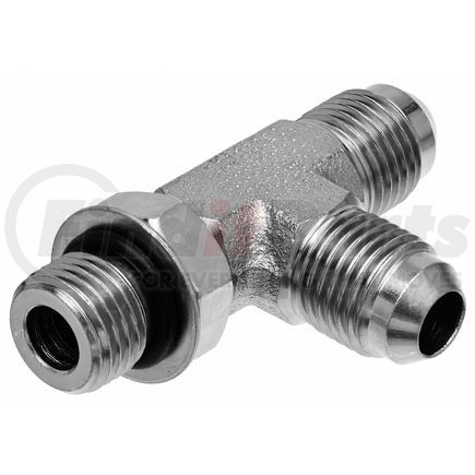 Gates G60352-2020 Hydraulic Coupling / Adapter Male O-Ring Boss to Male JIC 37 Flare to Male JIC 37 Flare - Tee (SAE to SAE)