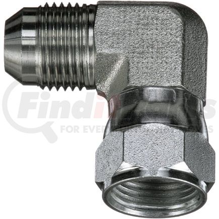 G60422-0505 by GATES - Male JIC 37 Flare to Female JIC 37 Flare Swivel - 90 (SAE to SAE)