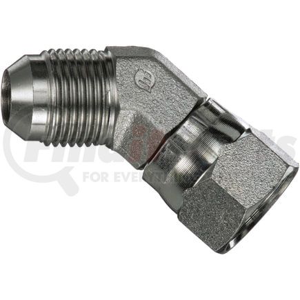 G60424-0505 by GATES - Male JIC 37 Flare to Female JIC 37 Flare Swivel - 45 (SAE to SAE)