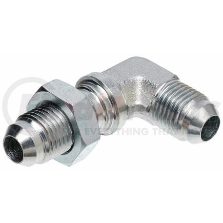 G60447-1212 by GATES - Male JIC 37 Flare to Male JIC 37 Flare Bulkhead - 90 (SAE to SAE)