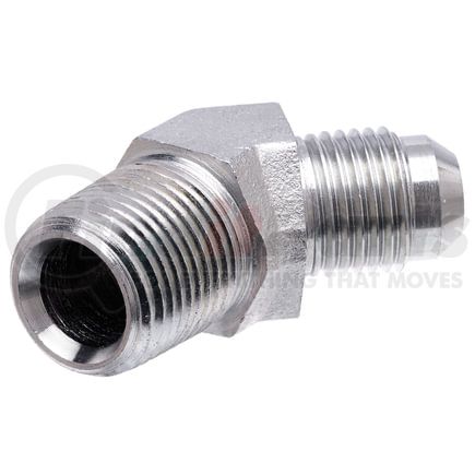 Gates G60497-0806 Hydraulic Coupling / Adapter Male JIC 37 Flare to Male Pipe NPTF - 45 (SAE to SAE)
