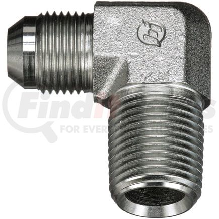 G60499-0202 by GATES - Male JIC 37 Flare to Male Pipe NPTF - 90 (SAE to SAE)