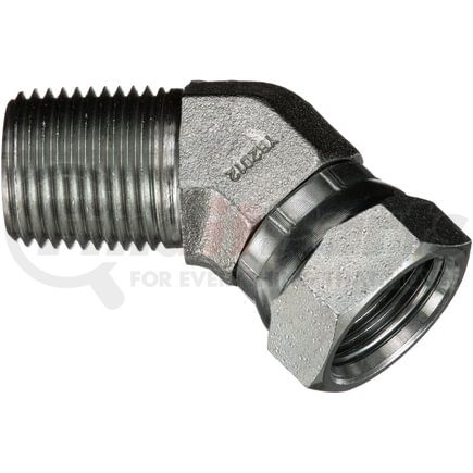 Gates G60142-0604 Hydraulic Coupling / Adapter Male Pipe NPTF to Female Pipe Swivel NPSM - 45 (SAE to SAE)