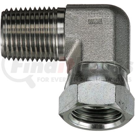 G60144-0202 by GATES - Male Pipe NPTF to Female Pipe Swivel NPSM - 90 (SAE to SAE)