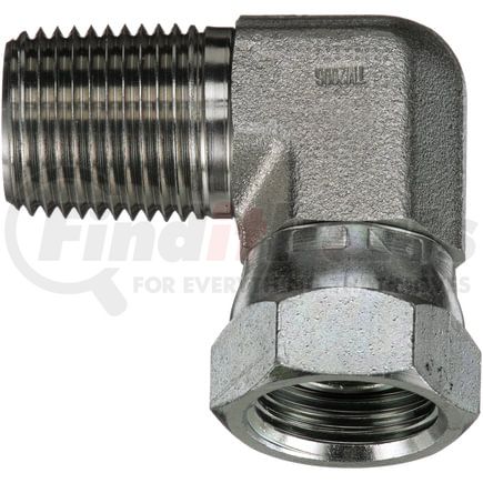 G60144-2420 by GATES - Male Pipe NPTF to Female Pipe Swivel NPSM - 90 (SAE to SAE)