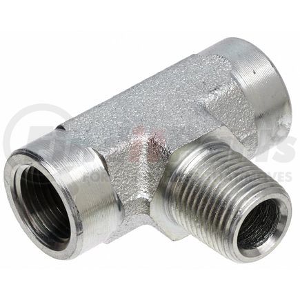 Gates G60183-2020 Hydraulic Coupling / Adapter Female Pipe NPTF on Run to Male Pipe NPTF - Tee (SAE to SAE)