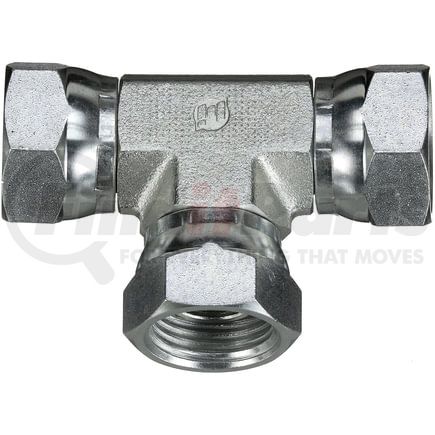 Gates G60184-2020 Hydraulic Coupling / Adapter Female Pipe Swivel NPSM - Tee (SAE to SAE)