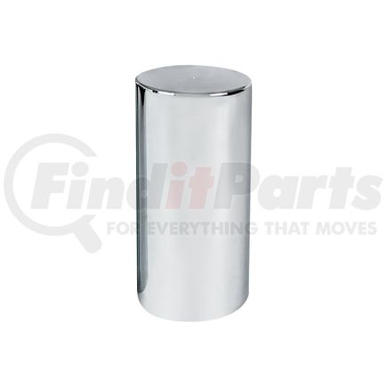 10034B by UNITED PACIFIC - Wheel Lug Nut Cover - 33mm x 4 1/4", Chrome, Plastic, Tall Cylinder, Thread-On