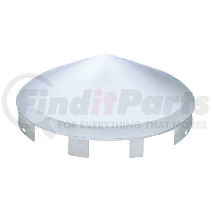 10100 by UNITED PACIFIC - Axle Hub Cap - Front, Universal, Chrome, Pointed, 1" Lip