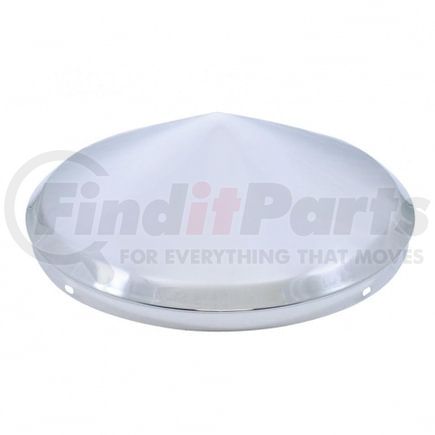 10105 by UNITED PACIFIC - Axle Hub Cap - Front, No Notch, Chrome, Pointed, 1/2" Lip