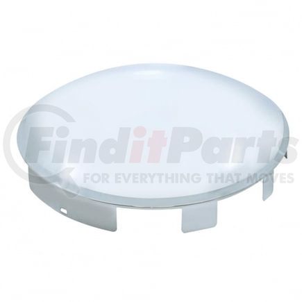 10167 by UNITED PACIFIC - Axle Hub Cap - Front, 6 Uneven Notched, Chrome, Dome Style, 1" Lip