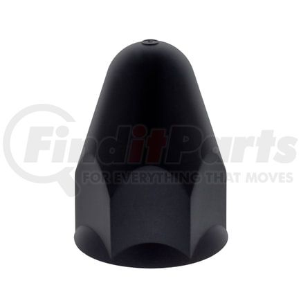 10361B by UNITED PACIFIC - Wheel Lug Nut Cover - 1-1/2" X 2-3/4" Bullet Design, Matte Black, Painted, Plastic, Push-On