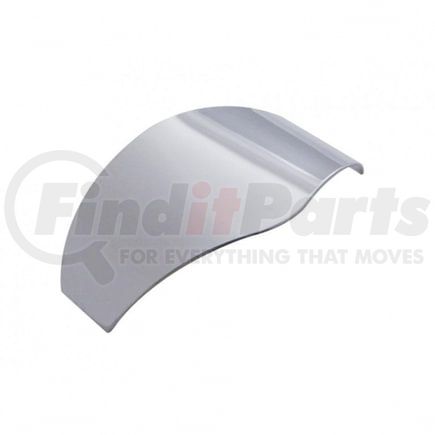 10475 by UNITED PACIFIC - Headlight Visor - 2 in. or 2-1/2 in., Stainless Steel, No Lip/Pointed Lip