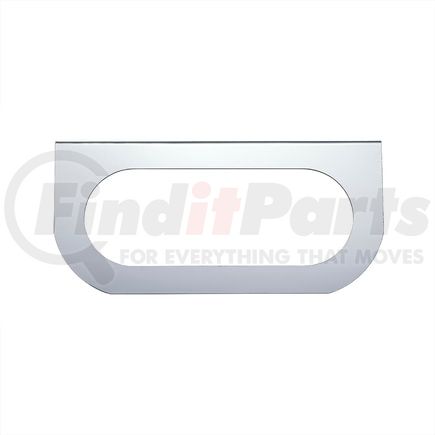 20401 by UNITED PACIFIC - Marker Light Mounting Bracket - Stainless, with One Oval Light Cut-Out