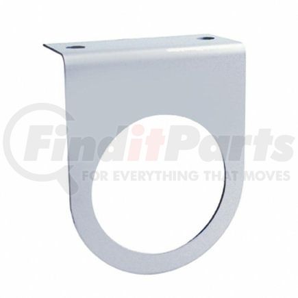 20436 by UNITED PACIFIC - Light Bar Bracket - Stainless Steel, with Single Cut-Out, for 2-1/2" Light