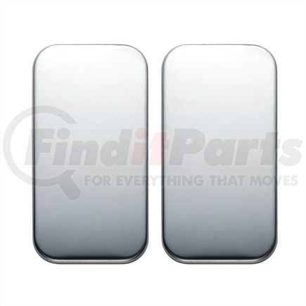 20570 by UNITED PACIFIC - Door Vent Cover - Plain, Stainless, for Freightliner