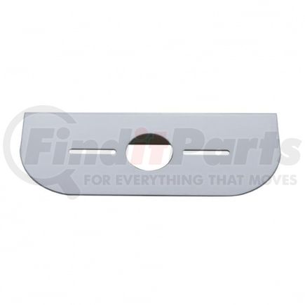 20621 by UNITED PACIFIC - Marker Light Mounting Bracket - Stainless, with One Universal Light Cut-Out