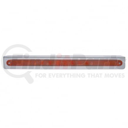 20772 by UNITED PACIFIC - Light Bracket - 12-3/4" Stainless Steel, with 14 LED 12" Light Bar, Red LED/Red Lens