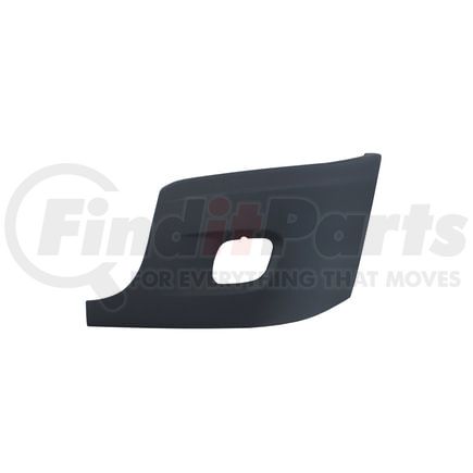 20848 by UNITED PACIFIC - Bumper End - LH, with Fog Light Hole, for 2008-2017 Freightliner Cascadia