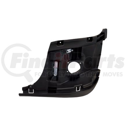 20895 by UNITED PACIFIC - Bumper End Reinforcement - LH, with Fog Light Hole, for 2008-2017 Freightliner Cascadia