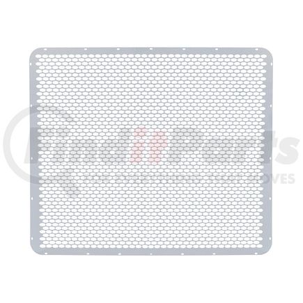 21061 by UNITED PACIFIC - Grille Mesh - 430 Stainless Steel, with Extended Hood-Alternating Oval Holes, for Peterbilt 379