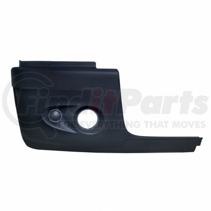 21069 by UNITED PACIFIC - Bumper End - With 1 Fog Light Hole, Passenger Side, for 2005+ Freightliner Century