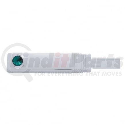 21084 by UNITED PACIFIC - Turn Signal Lever Cover - With Green Diamond