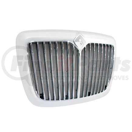 21109 by UNITED PACIFIC - Grille - Chrome, with Bug Screen, for 2006 -2017 International Prostar