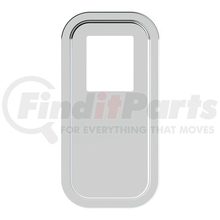 21731 by UNITED PACIFIC - Transmission Shift Lever Plate Base Cover - Stainless Steel, for Peterbilt Extended Hood