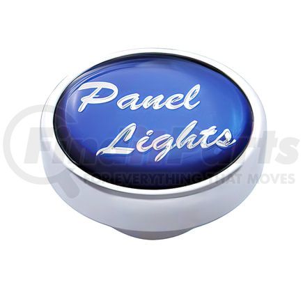 23216 by UNITED PACIFIC - Dash Knob - "Panel Lights", Blue Glossy Sticker