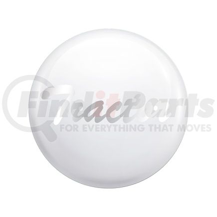 23222-1W by UNITED PACIFIC - Air Brake Valve Control Knob - White, "Tractor" Glossy Sticker, Chrome Lettering