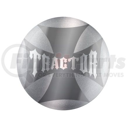 232222S by UNITED PACIFIC - Air Brake Valve Control Knob - Silver, "Trailer" Maltese Cross Sticker