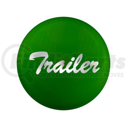 23229-1G by UNITED PACIFIC - Air Brake Control Valve Knob Sticker - "Trailer" Glossy, Green